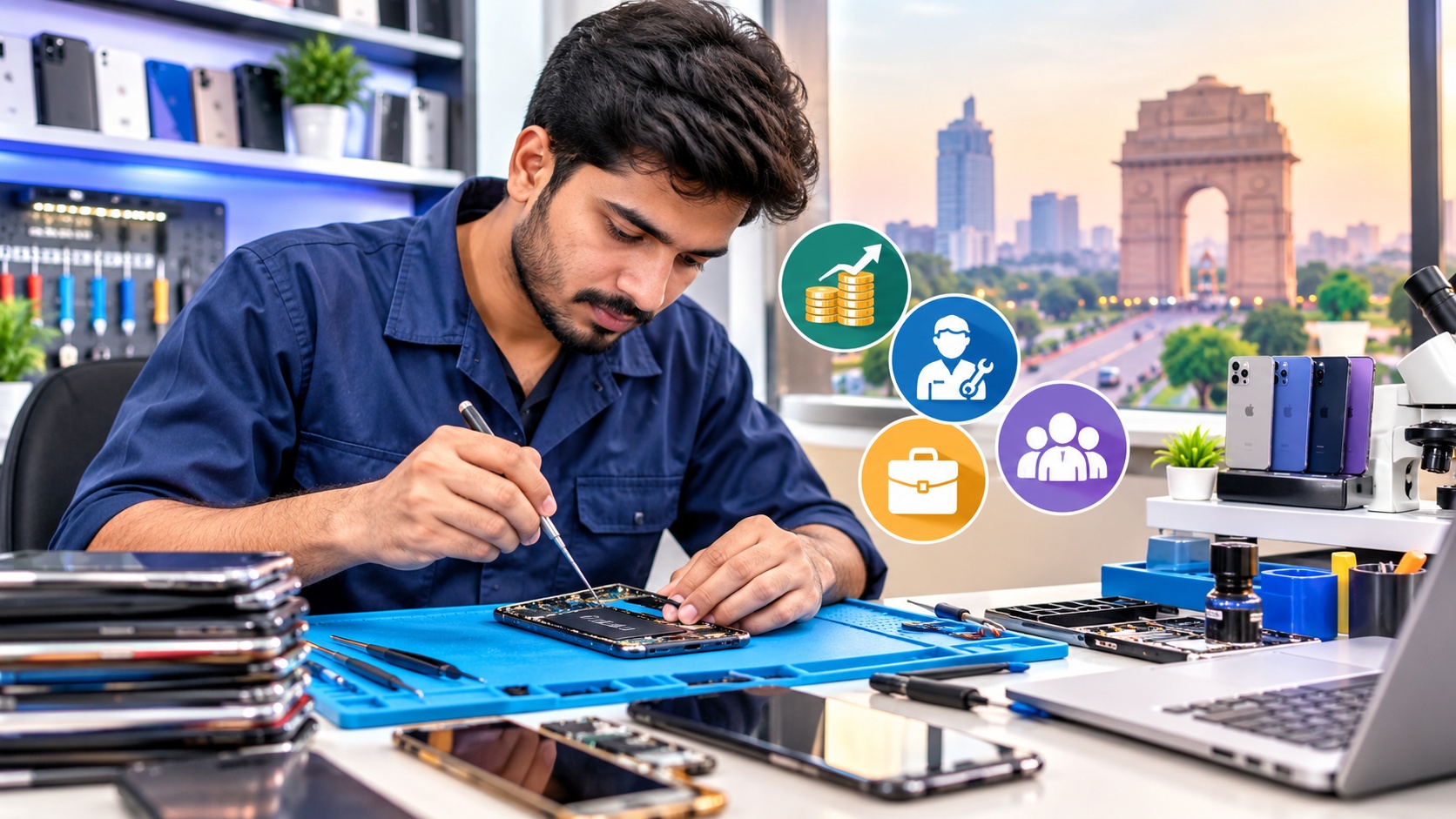 mobile repair technician salary in Delhi
